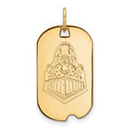 10k Gold LogoArt Purdue University Boilermakers Train Logo Small Dog Tag Pendant
