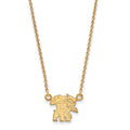 14k Gold LogoArt University of Kentucky U-K Wildcat Small Pendant 18 inch Necklace
