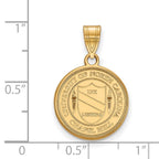 10k Gold LogoArt University of North Carolina Medium Crest Pendant