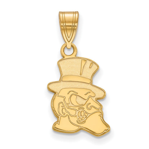 10k Gold LogoArt Wake Forest University Demon Deacon Medium Pendant