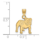 10k Gold LogoArt University of Georgia Bulldog Small Pendant