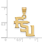 10k Gold LogoArt Florida State University F-S-U Medium Pendant