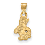 10k Gold LogoArt North Carolina State University Wolf Small Pendant