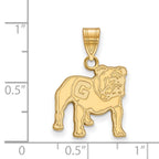 10k Gold LogoArt University of Georgia Bulldog Medium Pendant