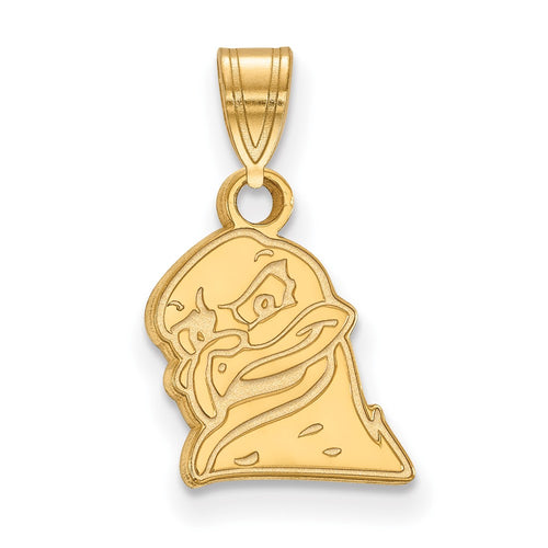 10k Gold LogoArt Virginia Tech HokieBird Small Pendant