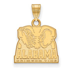 10k Gold LogoArt University of Alabama Elephant Small Pendant