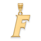 10k Gold LogoArt University of Florida Letter F Medium Pendant