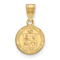 Sterling Silver Gold-plated LogoArt Virginia Tech Small Crest Pendant