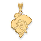 10k Gold LogoArt Oklahoma State University Cowboy Large Pendant