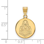 10k Gold LogoArt Purdue University Boilermakers Train Logo Medium Disc Pendant