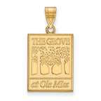 10k Gold LogoArt University of Mississippi The Grove at Ole Miss Large Pendant
