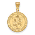 14k Gold LogoArt Virginia Tech Large Crest Pendant
