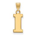 14k Gold LogoArt University of Iowa Letter I Small Pendant