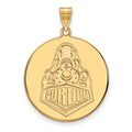 14k Gold LogoArt Purdue University Boilermakers Train Logo Extra Large Disc Pendant
