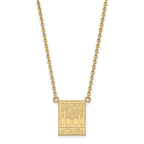 10k Gold LogoArt University of Mississippi The Grove at Ole Miss Large Pendant 18 inch Necklace