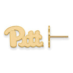 14k Gold LogoArt University of Pittsburgh Small Post Earrings