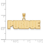 10k Gold LogoArt Purdue University Block Type Small Pendant