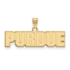 10k Gold LogoArt Purdue University Block Type Small Pendant