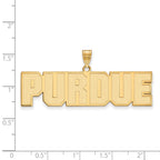 10k Gold LogoArt Purdue University Block Type Large Pendant