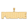 10k Gold LogoArt Purdue University Block Type Large Pendant