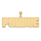 10k Gold LogoArt Purdue University Block Type Large Pendant