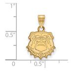 10k Gold LogoArt University of Georgia Bulldog Small Pendant
