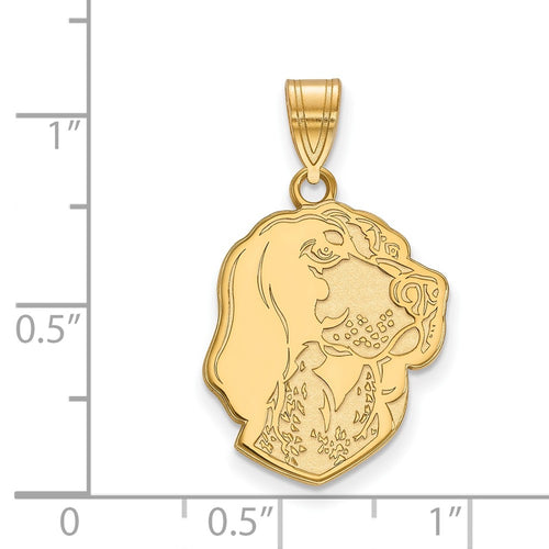 10k Gold LogoArt University of Tennessee Smokey Large Pendant