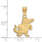 10k Gold LogoArt University of Florida Gator Medium Pendant
