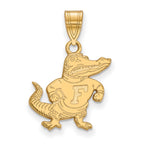 10k Gold LogoArt University of Florida Gator Medium Pendant
