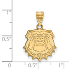 10k Gold LogoArt University of Georgia Bulldog Medium Pendant