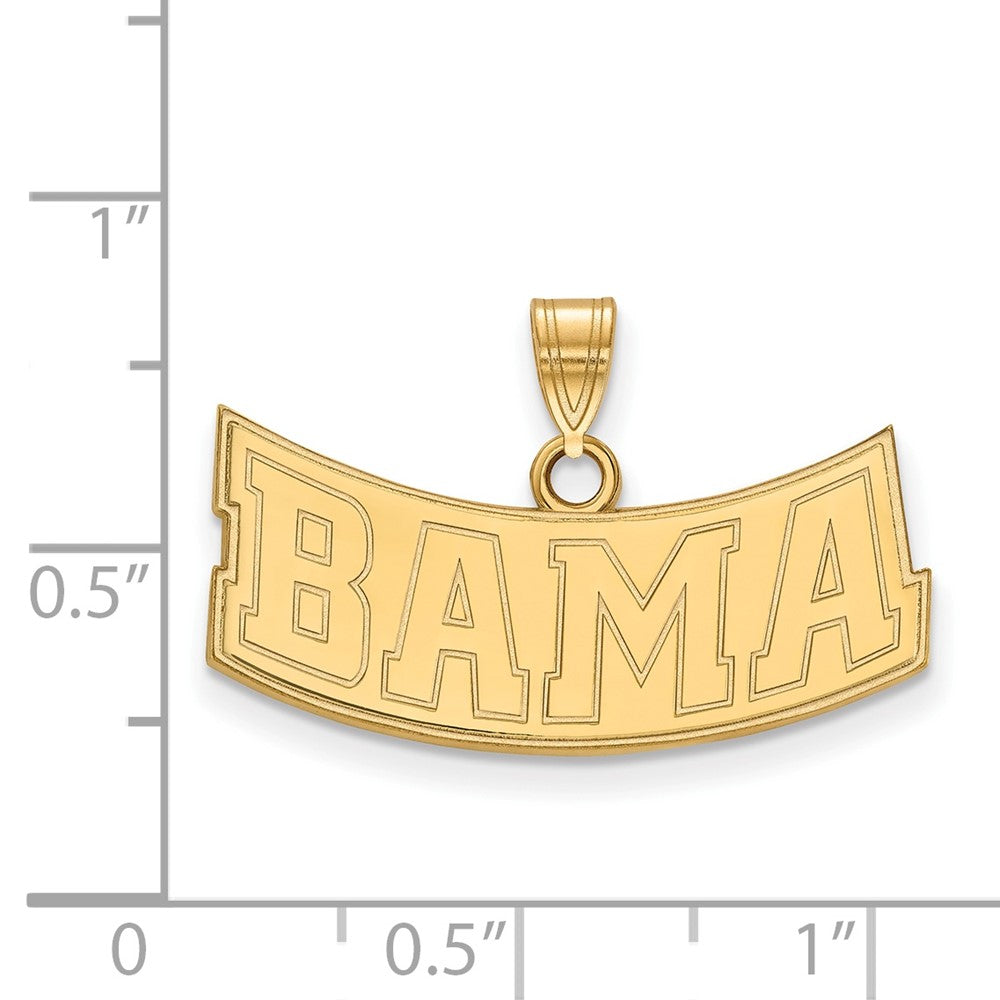 14k Gold LogoArt University of Alabama Medium Pendant