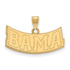 10k Gold LogoArt University of Alabama Medium Pendant