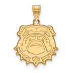 10k Gold LogoArt University of Georgia Bulldog Large Pendant