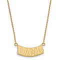10k Gold LogoArt University of Alabama Small Pendant 18 inch Necklace