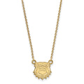 10k Gold LogoArt University of Georgia Bulldog Small Pendant 18 inch Necklace