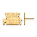 14k Gold LogoArt Wake Forest University W-F Small Post Earrings