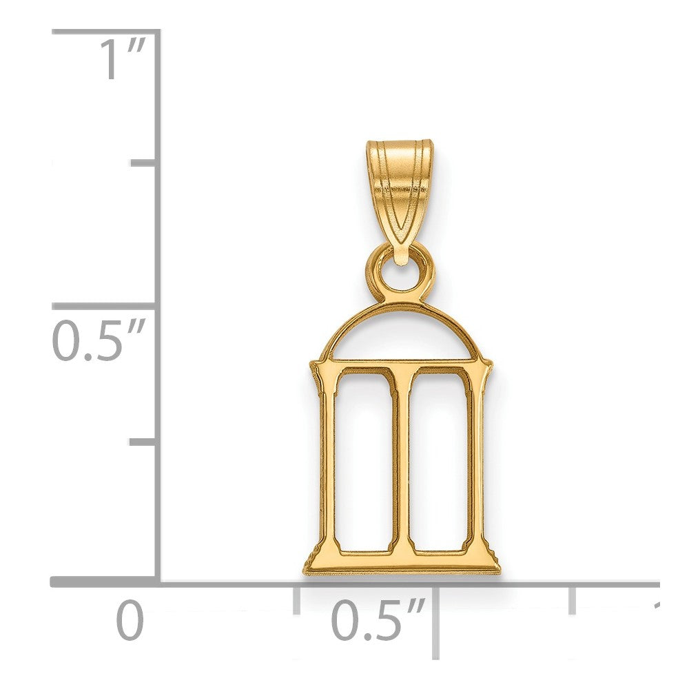 14k Gold LogoArt University of Georgia Arch Small Pendant