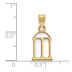 Sterling Silver Gold-plated LogoArt University of Georgia Arch Small Pendant