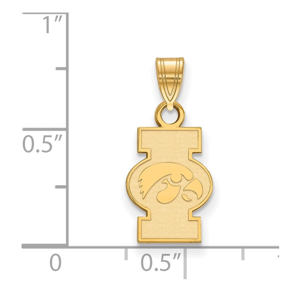 14k Gold LogoArt University of Iowa Small Pendant
