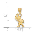 10k Gold LogoArt University of Iowa Hawk Mascot Small Pendant