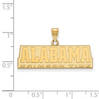 10k Gold LogoArt University of Alabama Crimson Tide Medium Pendant