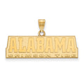 14k Gold LogoArt University of Alabama Crimson Tide Medium Pendant