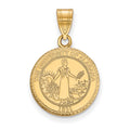 Sterling Silver Gold-plated LogoArt University of Alabama Medium Crest Pendant
