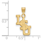 10k Gold LogoArt Louisiana State University L-S-U Small Pendant