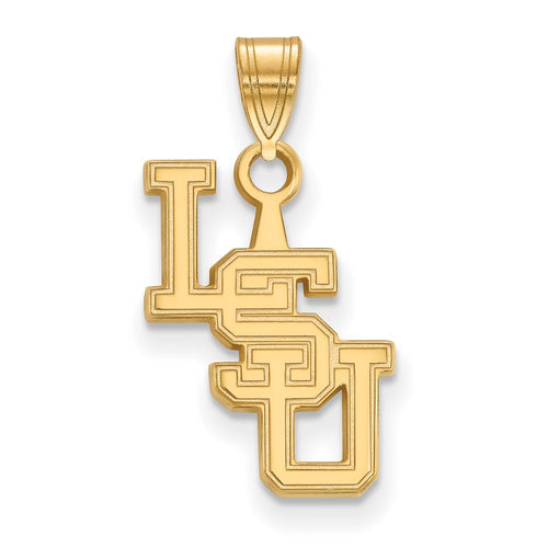 10k Gold LogoArt Louisiana State University L-S-U Small Pendant