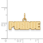 10k Gold LogoArt Purdue University Block Type Extra Small Pendant