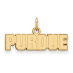10k Gold LogoArt Purdue University Block Type Extra Small Pendant