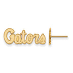 14k Gold LogoArt University of Florida Gators Script Extra Small Post Earrings