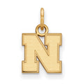 10k Gold LogoArt University of Nebraska Letter N Extra Small Pendant