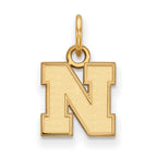 10k Gold LogoArt University of Nebraska Letter N Extra Small Pendant